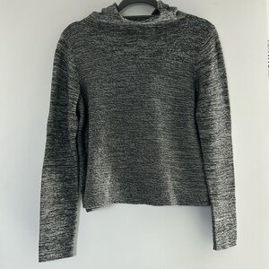 Indigenous Hand Knit Organic Cotton Cropped Hoodie Sweater S EUC